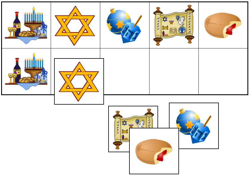 Hanukkah Match-Up & Memory Game - Montessori Print Shop