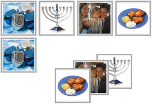 Hanukkah matching cards - Montessori Print Shop