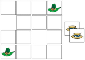 Hat Match-Up & Memory Game - Montessori Print Shop