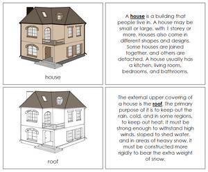 Parts of a House Nomenclature Book - Montessori Print Shop