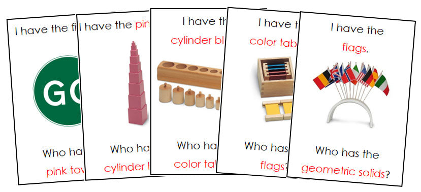 I Have, Who Has Game Montessori Materials - Montessori Print Shop