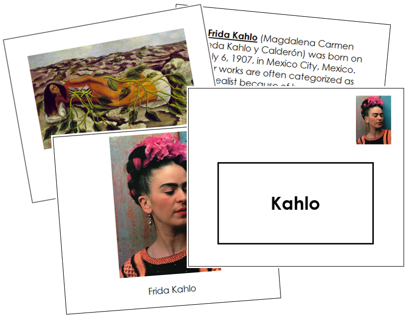 Frida Kahlo Art Book - montessori art materials