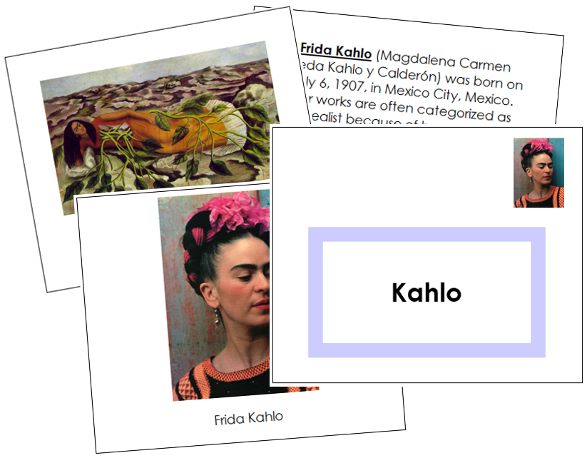 Frida Kahlo Art Book - montessori art materials