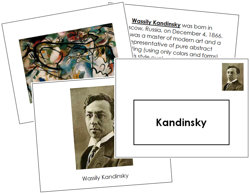 Wassily Kandinsky Art Book - montessori art materials