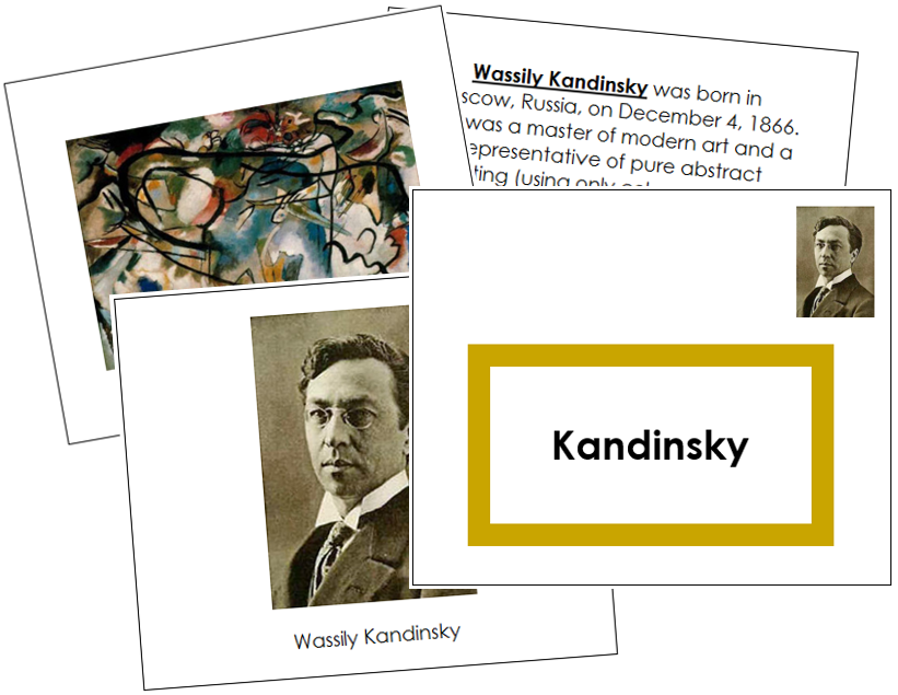 Wassily Kandinsky Art Book - montessori art materials