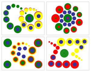 Knobless Cylinder Pattern Cards Set 3 - by Montessori Print Shop