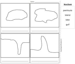 Land & Water Form Masters - Montessori geography materials