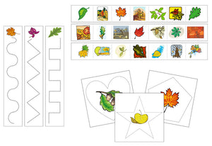 Leaves Cutting Work - Preschool Activity by Montessori Print Shop