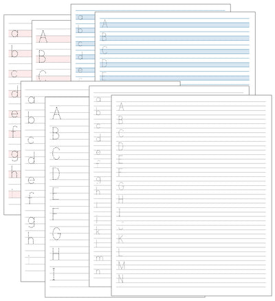 Print Letter Tracing Paper - Montessori Print Shop