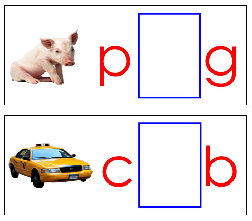 Moveable Alphabet Vowel Sound Cards (print) - Red/Blue - Montessori ...