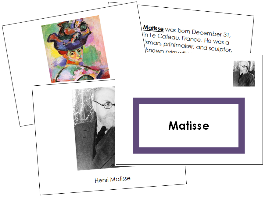 Henri Matisse Art Book - montessori art materials