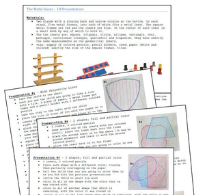 Montessori Metal Inset Lessons - Montessori Print Shop