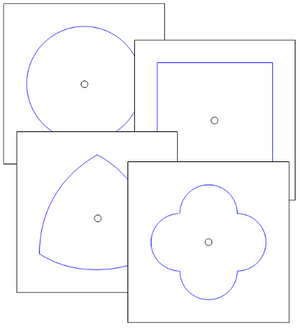 Montessori Metal Inset Shapes (outlines) - Montessori sensorial 