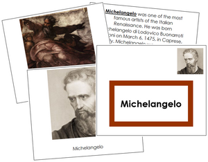 Michelangelo Art Book - montessori art materials