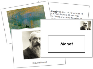 Claude Monet Art Book - montessori art materials