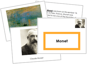 Claude Monet Art Book - montessori art materials