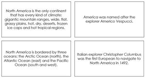 Printable North America Fun Fact Cards - Montessori Print Shop