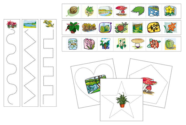 Nature Cutting Work - Montessori Digital Download - Montessori Print Shop