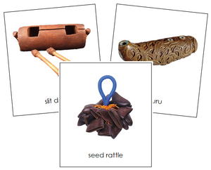 Australian/Oceanian Musical Instruments - Montessori geography cards