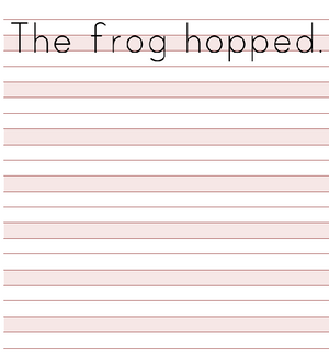 Pink-Lined Writing Paper
