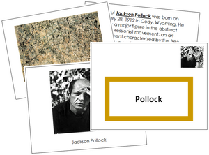 Jackson Pollock Art Book - montessori art materials