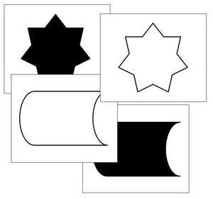 Positive & Negative Shape Matching Cards - Montessori Print Shop