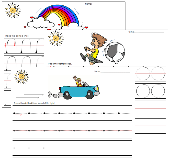 Pre-Printing Practice - Montessori Print Shop Digital Download