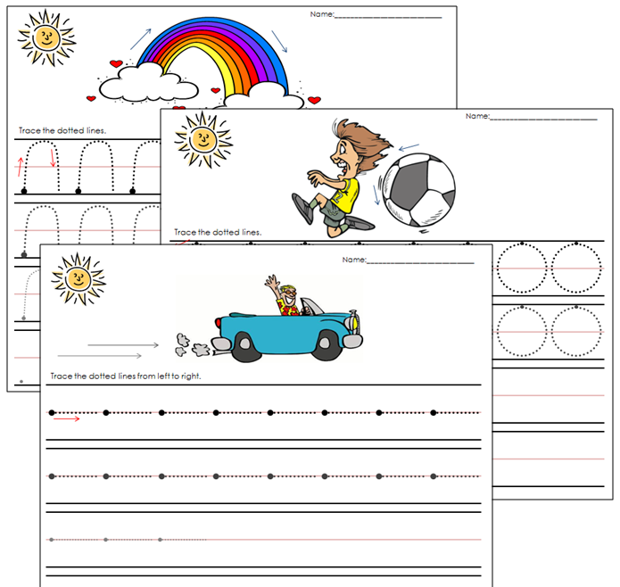 Pre-Printing Practice Sheets - Montessori Print Shop