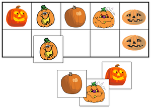 Pumpkin Match-Up & Memory Game - Montessori Print Shop