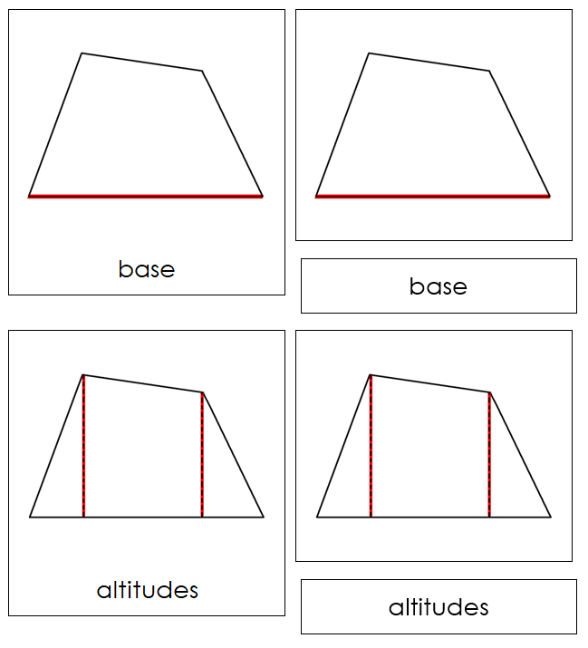 Study of a Quadrilateral Cards - Montessori Print Shop geometry cards