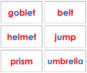 Phonetic Word Cards Level 2 - Montessori language cards