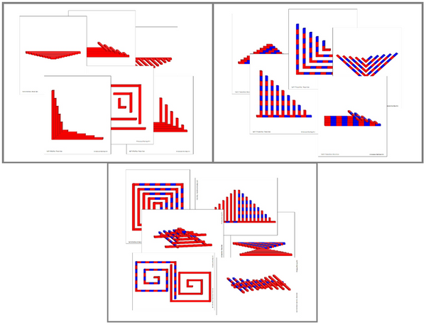 Red Rod & Number Rod Pattern Cards - Montessori Print Shop