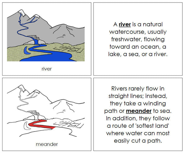 Parts of a River Nomenclature Book (red) - Montessori Print Shop ...