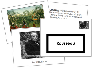 Henri Rousseau Art Book - montessori art materials