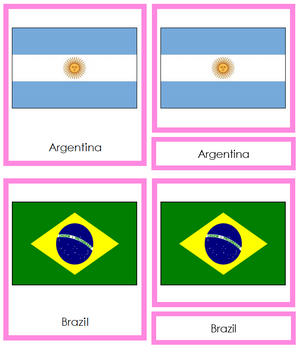 Flags of the World Bundle (color coded)