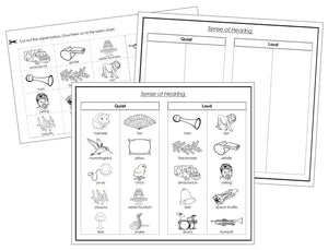 Sense of Hearing Blackline Masters - Montessori Print Shop