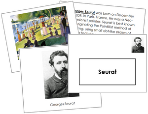 Georges Seurat Art Book - montessori art materials