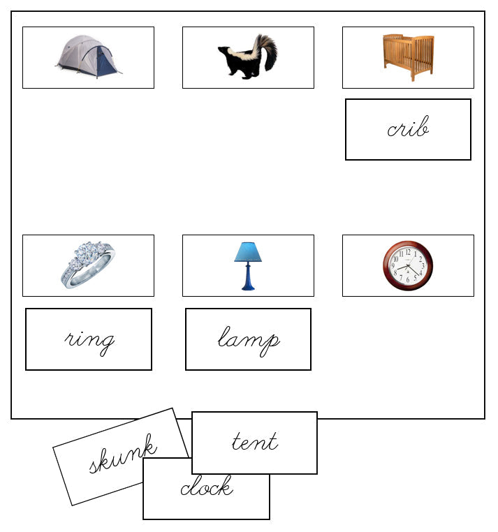 Sheets & Labels (Step 2, photos) CURSIVE - Montessori Print Shop ...