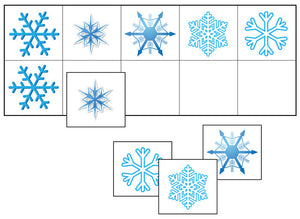 Snowflake Match-Up Game - Montessori Print Shop