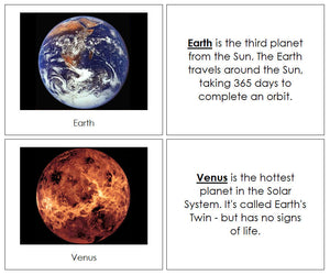 Solar System Nomenclature Book - Montessori Print Shop science cards