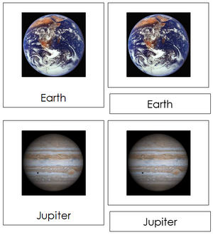 Solar System Nomenclature Cards - Montessori Print Shop science cards