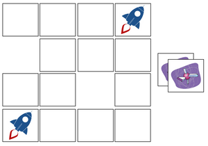 Space Match-Up & Memory Game - Montessori Print Shop preschool activity