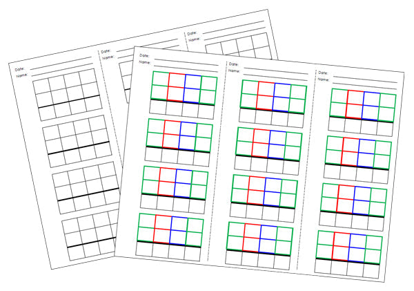 Montessori Stamp Game Paper - Montessori Print Shop
