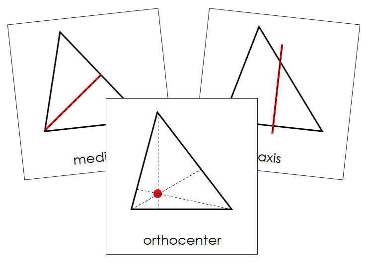 Study of a Triangle Cards - Montessori Print Shop geometry cards