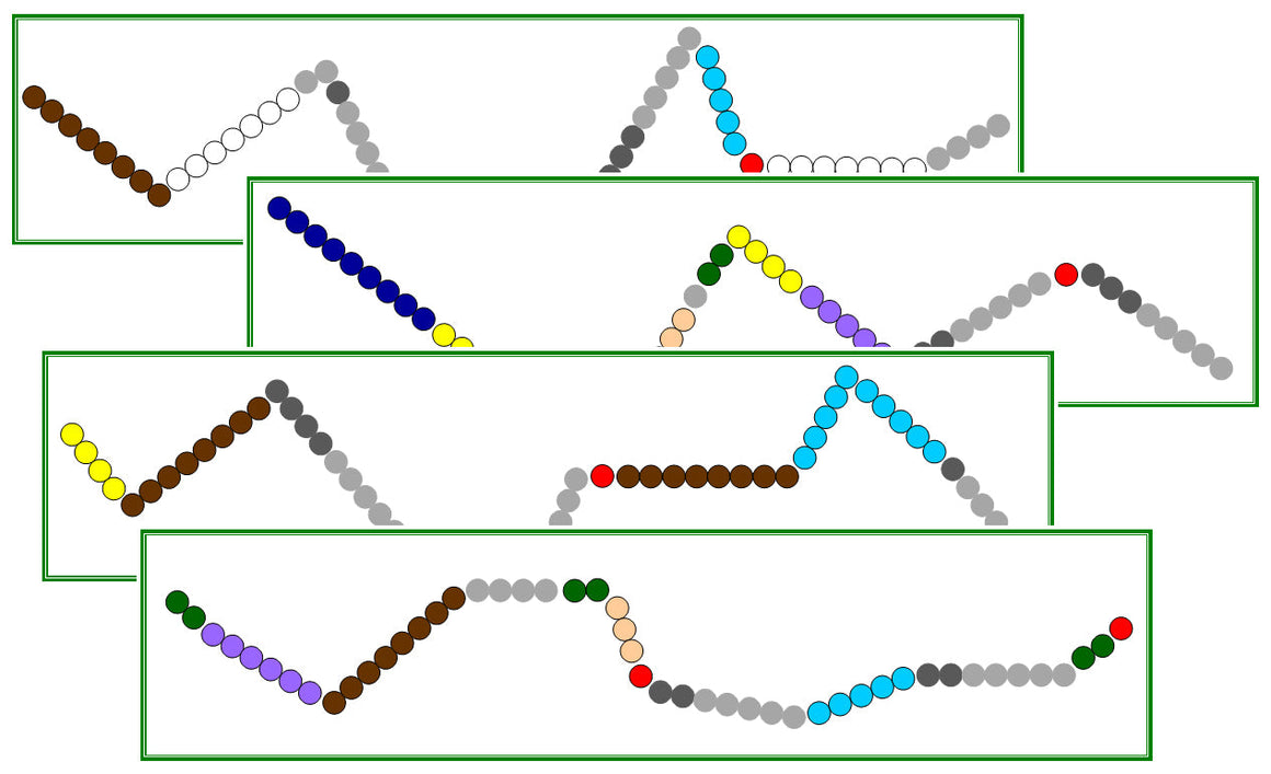 Montessori Subtraction Snake Game Cards - Montessori Print Shop