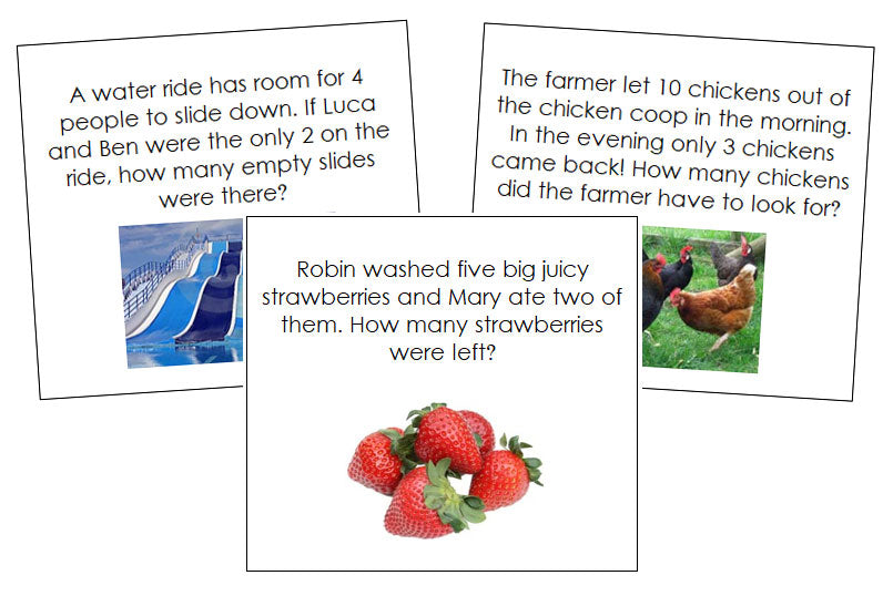 Subtraction Word Problems - Montessori Print Shop