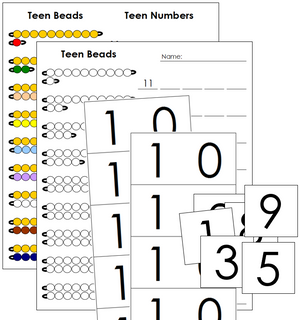 Printable Montessori Teen Beads, Boards and Worksheets - Montessori Print Shop