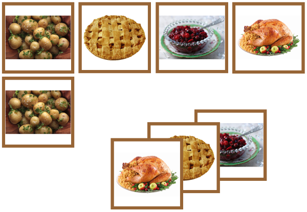 Thanksgiving matching cards - Montessori Print Shop
