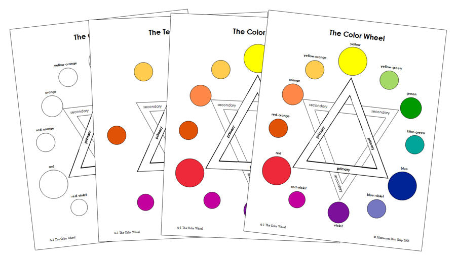 Color Wheels - Montessori Print Shop art materials