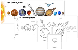 The Solar System Charts & Cards - Montessori Print Shop Astronomy Bundle